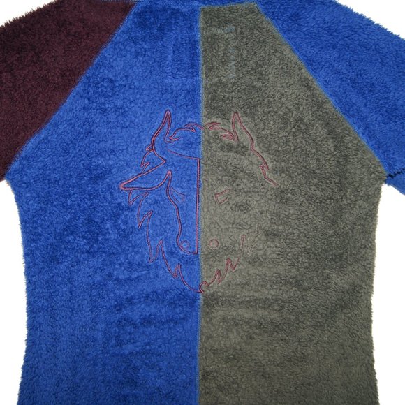 Black Yak Colour‎ Block Mid Layer Luxury Fleece Long Sleeve Zip Up Hoodie - Picture 6 of 7